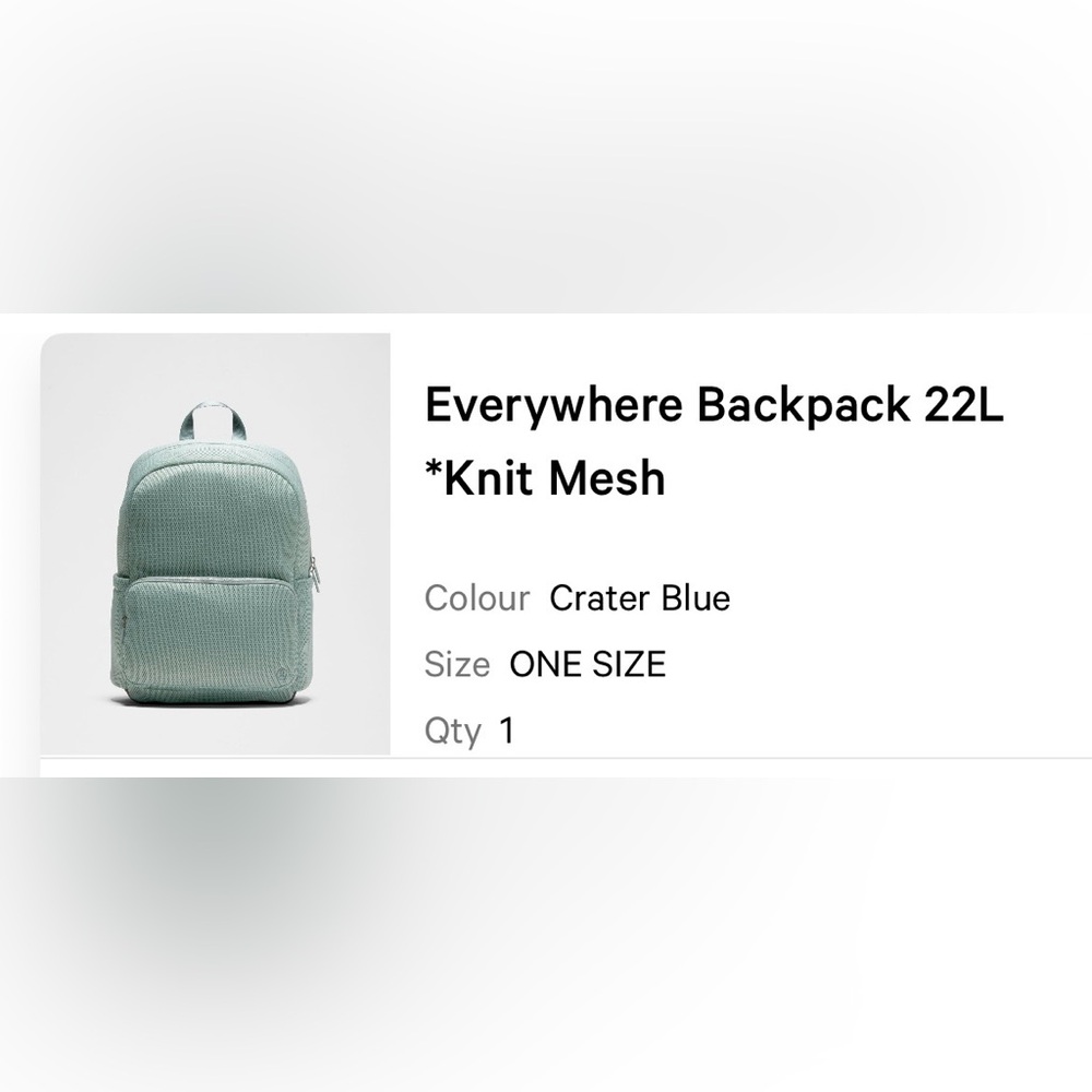 lululemon Everywhere Backpack 22L in Crater Blue